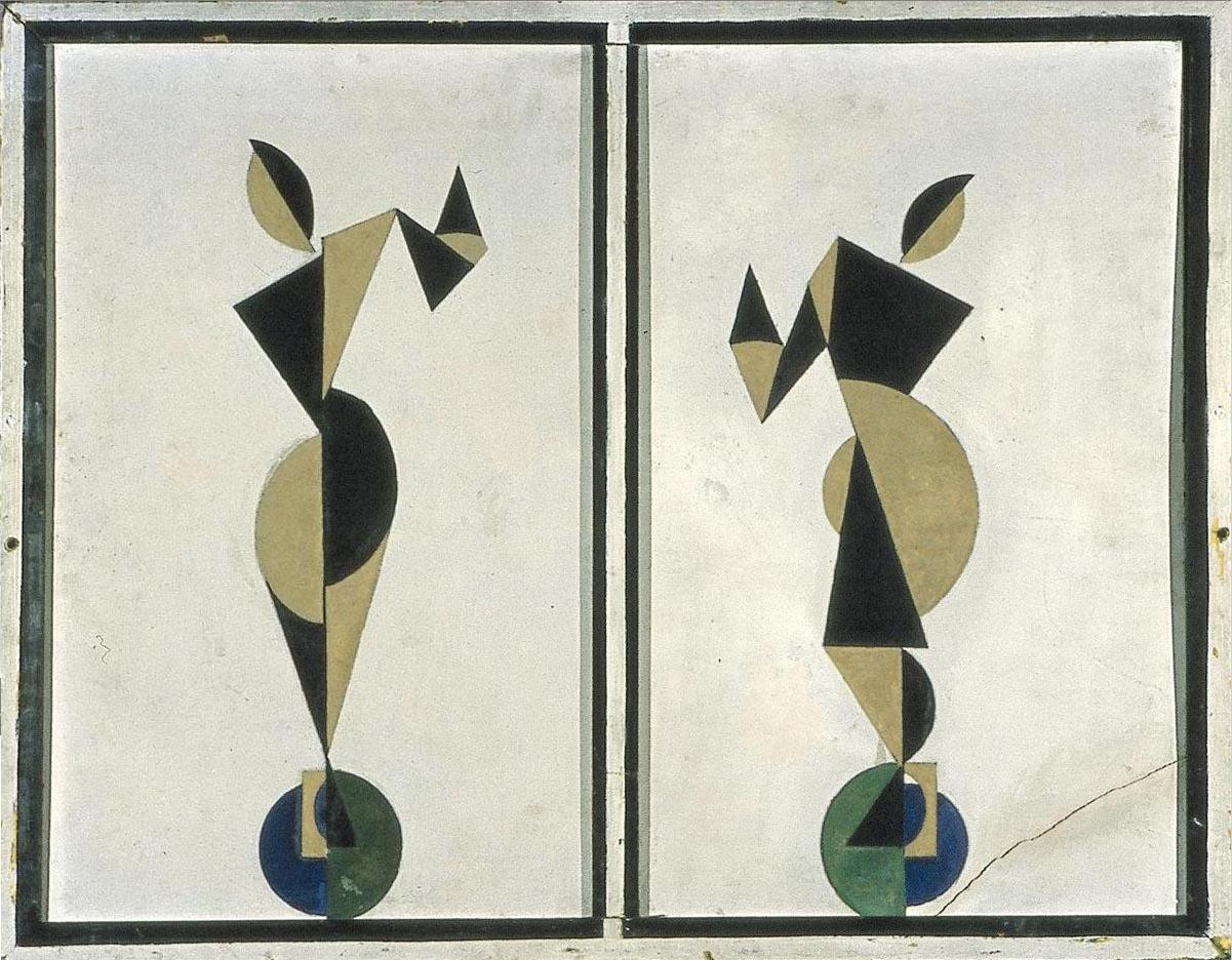 Two abstract figures.